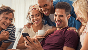 Couples are having fun and laughing